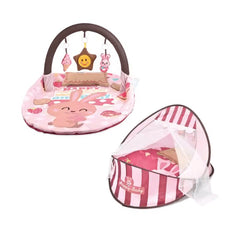 2 in 1 Portable Baby Bed With Cradle Musical Play - ShopXonline