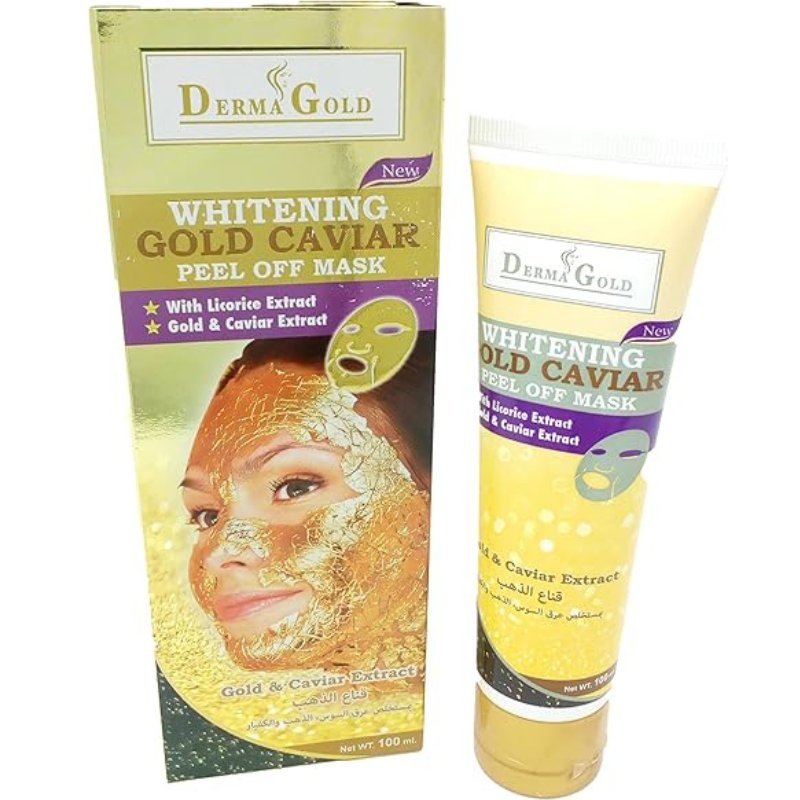 24K Gold Whitening Gold Caviar Peel Off Mask 60g - ShopXonline