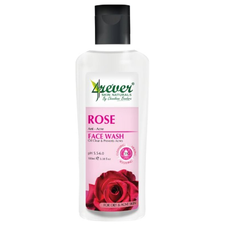4rever Rose Anti Acne Face Wash - 100ml - ShopXonline