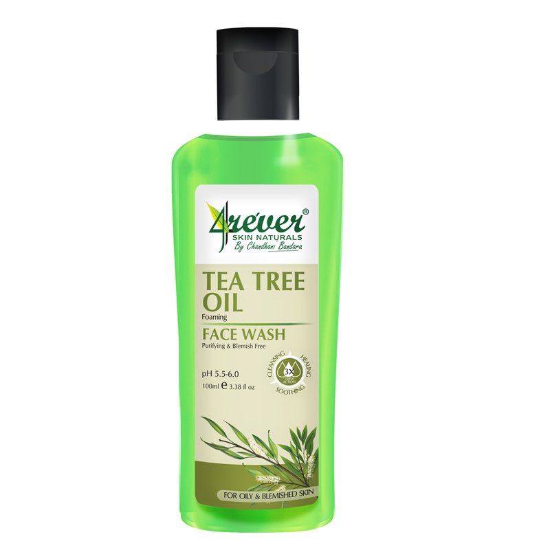 4rever Tea Tree Oil Foaming Face Wash - 185ml - ShopXonline