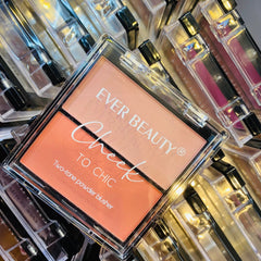 Ever Beauty Cheek To Chic Two-tone Powder Blush ( A-Color:01#) - 7421E