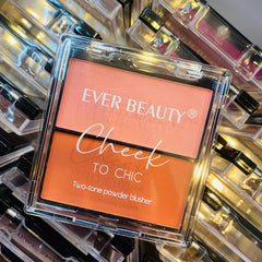 Ever Beauty Cheek To Chic Two-tone Powder Blush ( A-Color:03#) 7421E