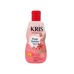 kris hand body lotion 100ml fresh hydration (pink)