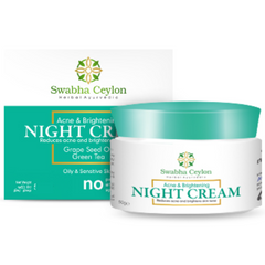 Swabha Ceylon Acne & Brightening Night Cream 50g