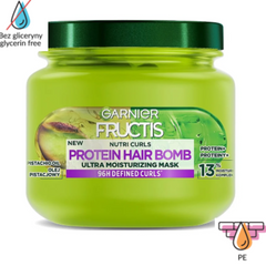 Garnier Fructis Nutri Curls Protein Hair Bomb Ultra Moisturizing Hair Mask 320ml