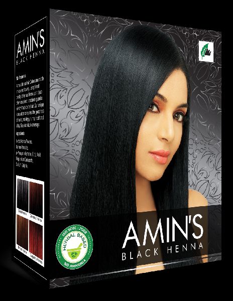 Amins Herbal Black Henna Powder Ammonia Free - 10g - ShopXonline