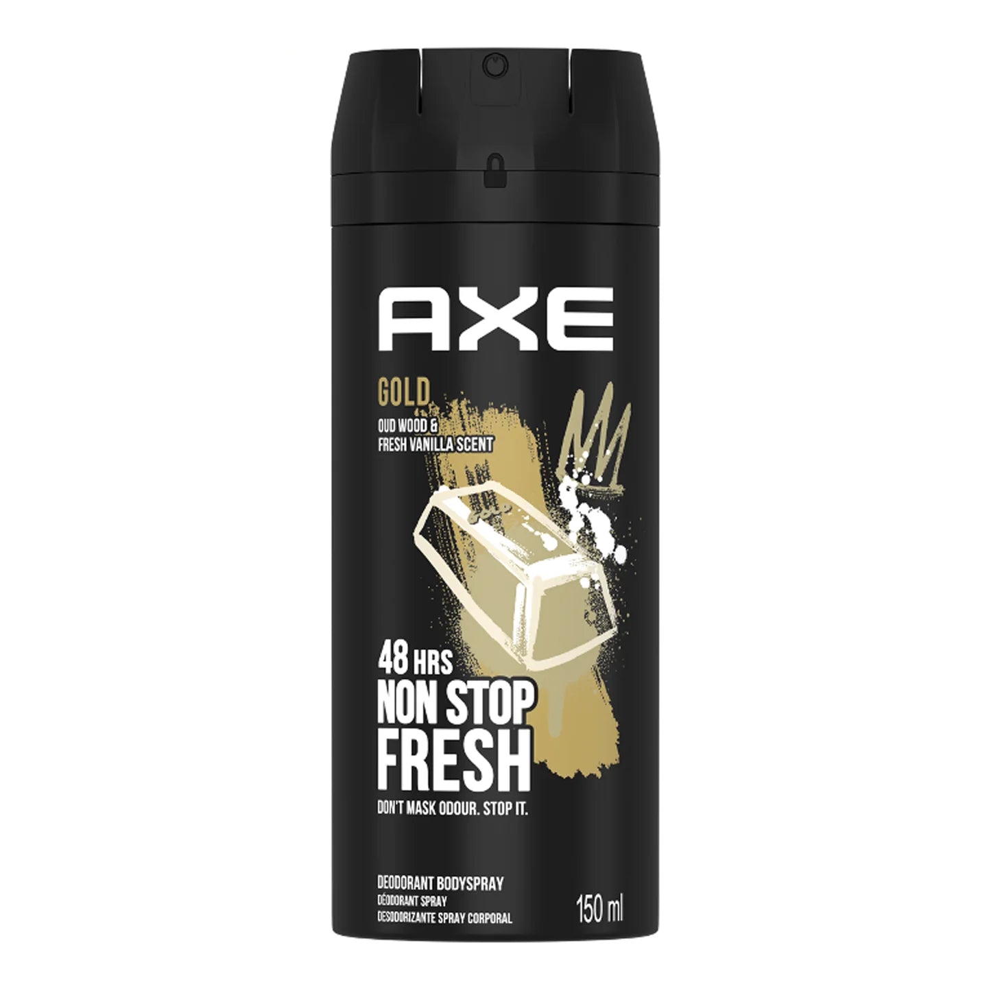 Axe Gold OUD Wood & Fresh Vanilla Deodorant Body Spray - 150ml - ShopXonline