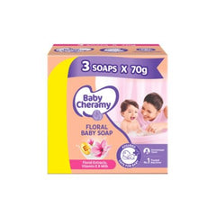 Baby Cheramy Floral Baby Soap 3 In Pack - 70g - ShopXonline