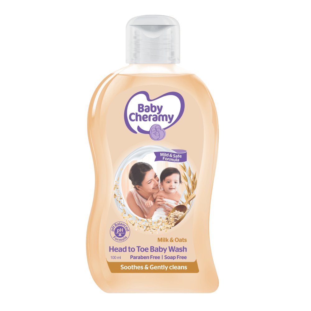 Baby Cheramy Milk and Oats Hair And Body Wash - 200ml - ShopXonline