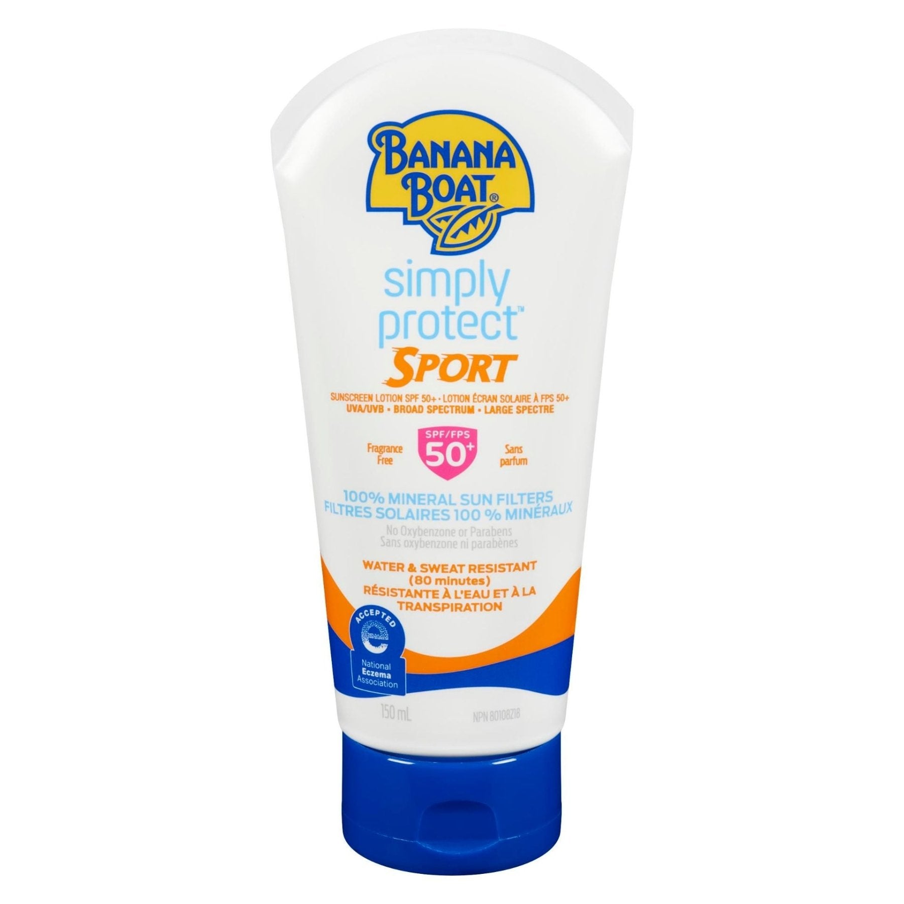 Banana Boat Simply Protect Sport Sunscreen Lotion, SPF 50+ - ShopXonline