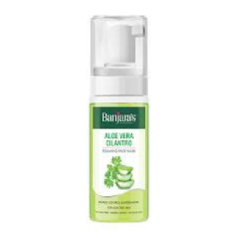 Banjara's Aloe Vera Cilantro Foaming Face Wash 150ml - ShopXonline
