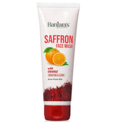 Banjaras Saffron Face Wash With Orange 100ml - ShopXonline