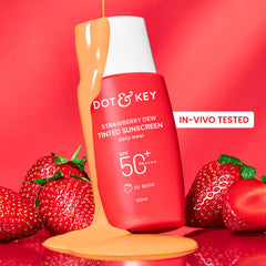 Dot & Key Strawberry Dew Tinted Sunscreen, In-Vivo Tested SPF 50+ PA++++ ( 50ml )