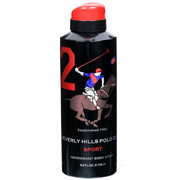 Beverly hills polo club sport 2 deodorant body spray 175ml - ShopXonline