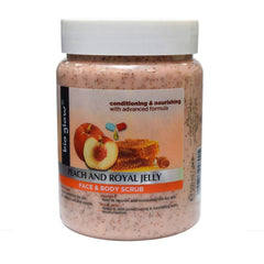 Bio Glow Peach+Royal Jelly Face and Body Scrub - 500ml - ShopXonline