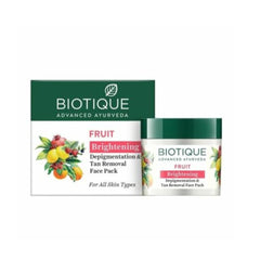 Biotique Fruit Depigmentation And Tan Removal Face Pack - 75g - ShopXonline