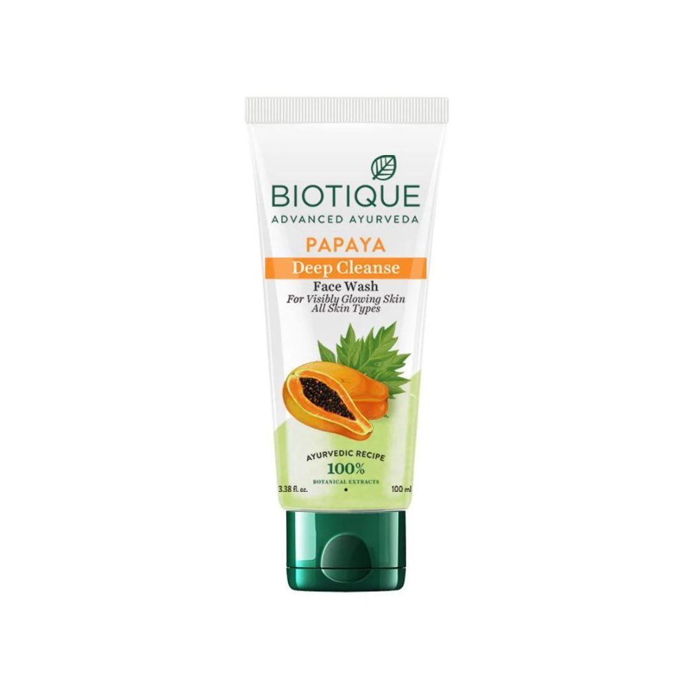 Biotique Papaya Deep Cleanse Face Wash - 100ml - ShopXonline
