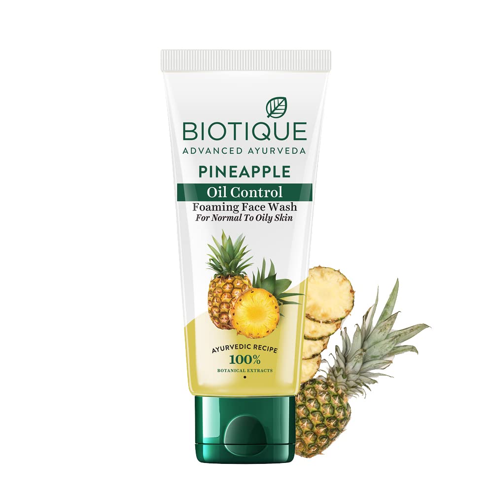Biotique Pineapple Oil Control foaming Face Wash - 100ml - ShopXonline