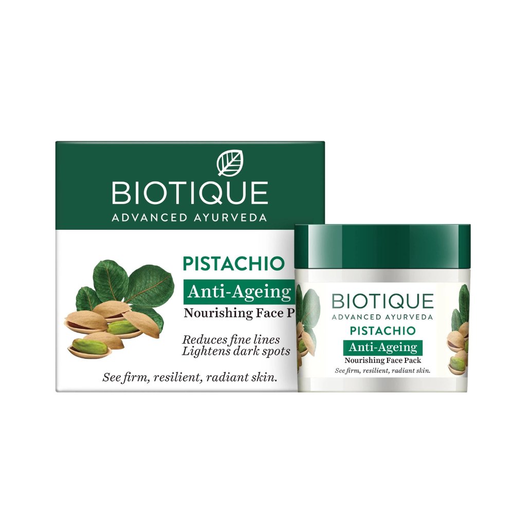 Biotique Pistachio Anti Aging Face Pack - 50g - ShopXonline