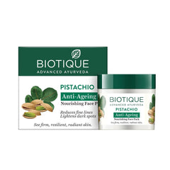 Biotique Pistachio Anti Aging Face Pack - 50g - ShopXonline