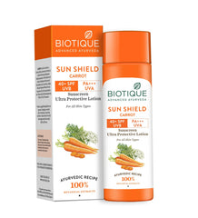 Biotique Sun Shield Carrot 40+ 120ml - ShopXonline