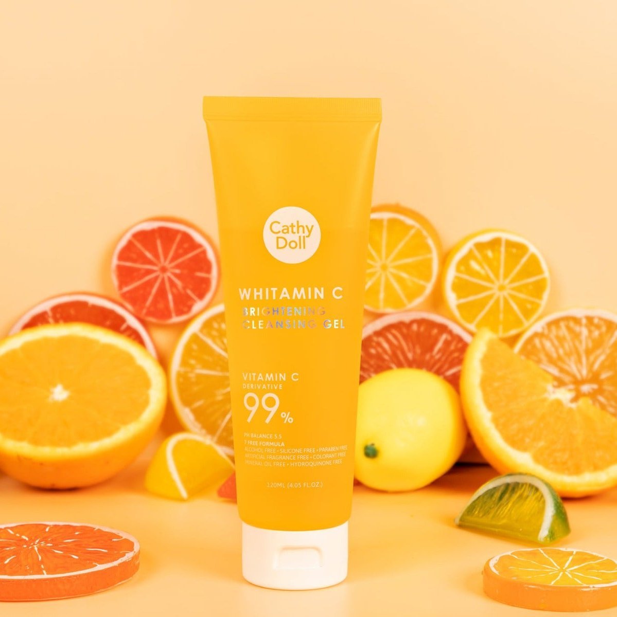 Cathy Doll Whitamin C Brightening Cleansing Gel 120ml - ShopXonline