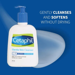 cetaphil gentle skin cleanser 473ml face & Body Dry, Sensative Skin - ShopXonline