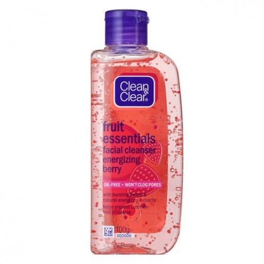 Clean And Clear Fruit Essentials Facial Cleanser Energizing Berry Face Wash - 100ml - ShopXonline