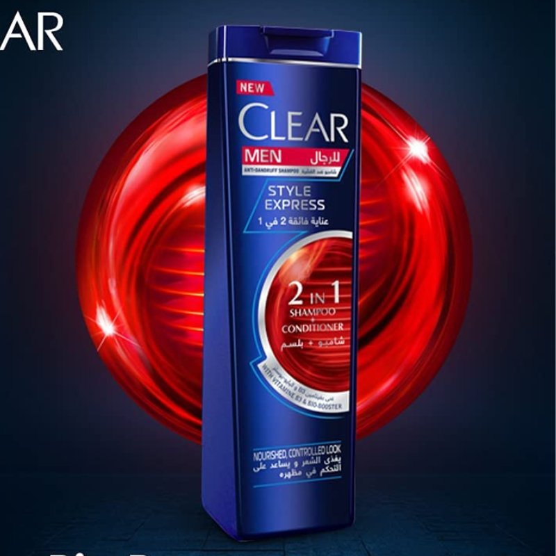 Clear Men Style Express 2 In 1 Shampoo and Conditioner 200ml - ShopXonline