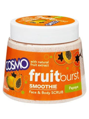 Cosmo Fruit burst Smoothie Papaya Face & Body Scrub 500ml - ShopXonline
