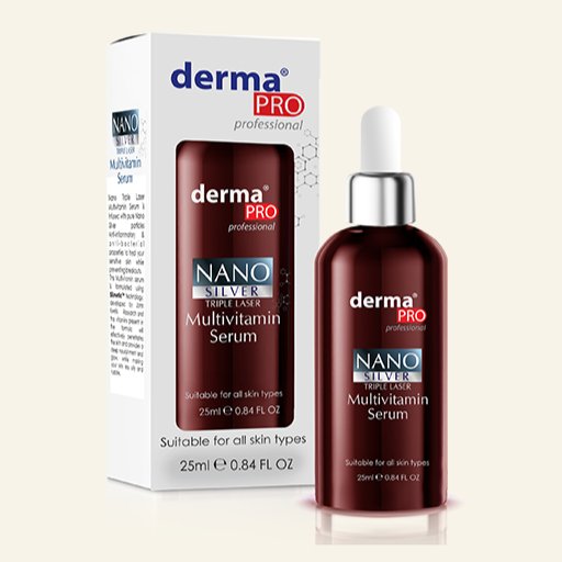 Derma Pro Nano Silver Triple Laser Multivitamin Serum - 25ml - ShopXonline