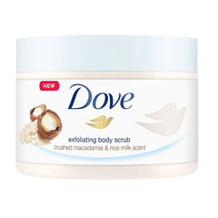 Dove Crushed Macadamia & Rice Milk Exfoliating Body Polish - 298g - ShopXonline
