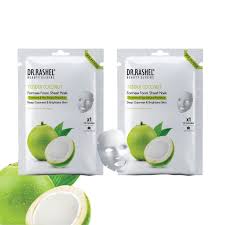 Dr Rashel Tender Coconut Fairness Facial Sheet Mask - 20g - ShopXonline