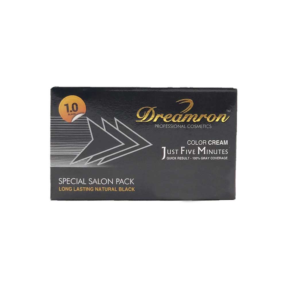 Dreamron Color Cream Just Five Minutes Special Salon Pack Black 1.0 - ShopXonline