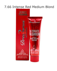 Dreamron Ultimate Fashion Hair Color Cream 7.66 Intense Red Medium Blond 60ml - ShopXonline