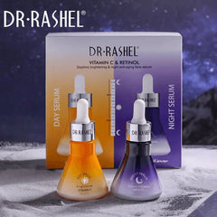 Dr.Rashel Vitamin C & Retinol Day & Night Face Serum 2 Pack - 30ml - ShopXonline