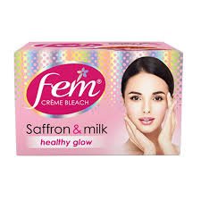 Fem Cream Bleach Saffron & Milk Healthy Glow 8g - ShopXonline