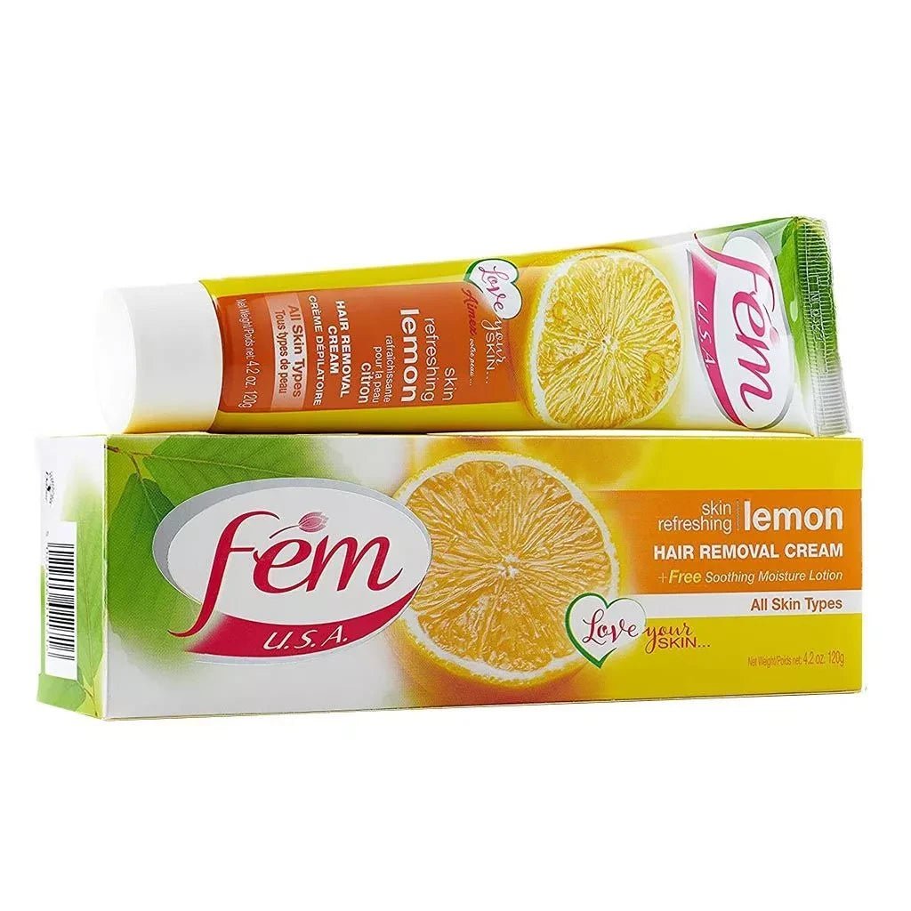 Fem Lemon Hair Removal Cream - 120g - ShopXonline