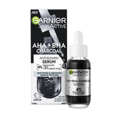 Garnier Pure Active AHA + BHA Charcoal Serum 30ml - ShopXonline