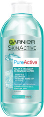Garnier SkinActive PureActive All in 1 Micellar Cleansing Water - 400 ml - ShopXonline