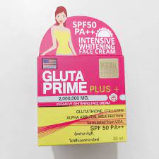 Gluta Prime Plus SPF 50 Intensive Whitening Face Cream - 35ml - ShopXonline