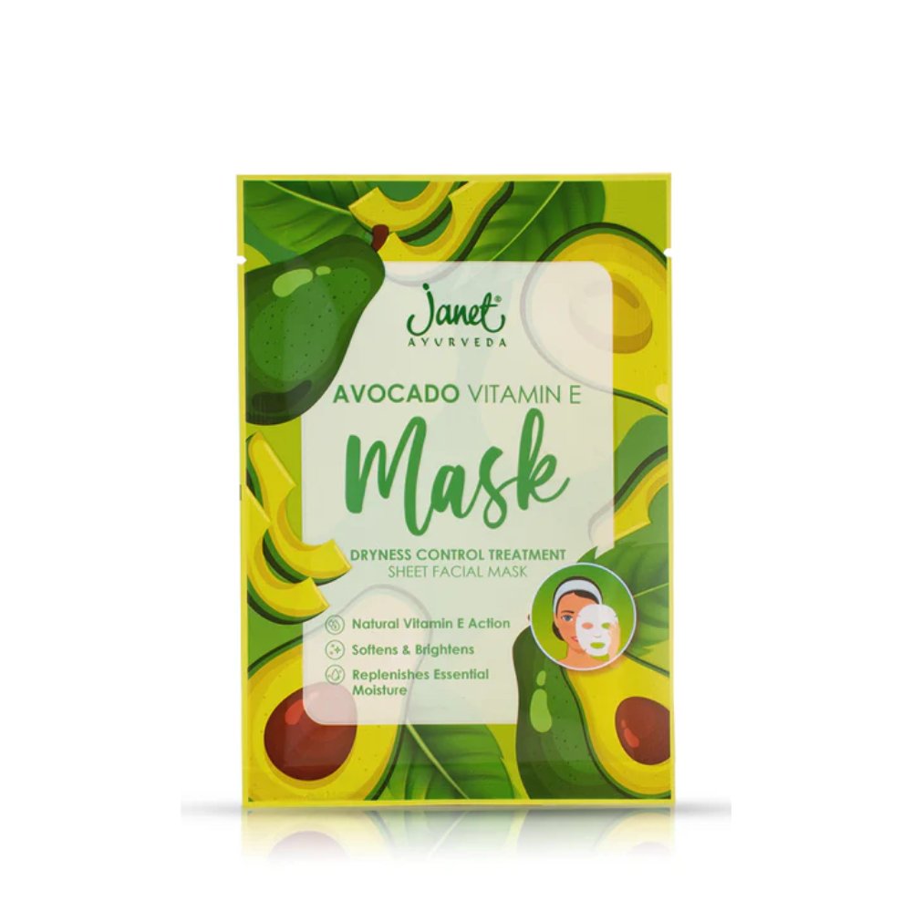 Janet Avocado Vitamin E Sheet Mask - 25ml - ShopXonline