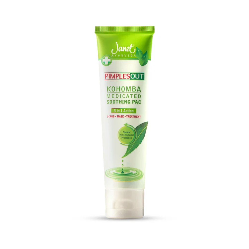 Janet Pimples Out Kohomba Medicated Soothing Pac - 100ml - ShopXonline