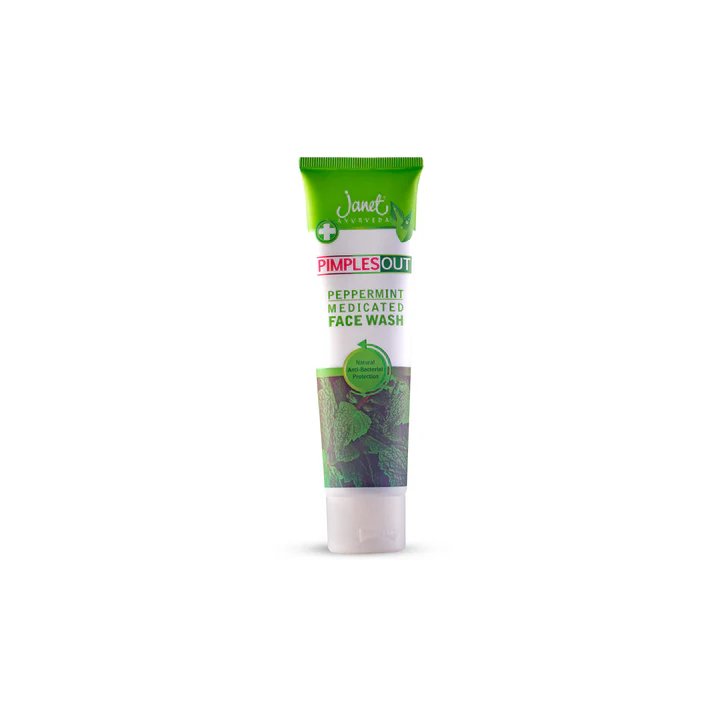 Janet Pimples Out Peppermint Medicated Face Wash - 100ml - ShopXonline