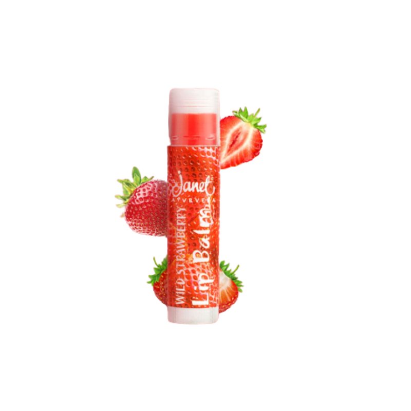 Janet Wild Strawberry Lip Balm - 3.5g - ShopXonline