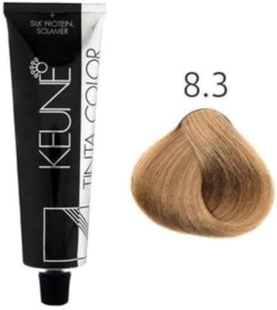 Keune Light Gold Blond 8.3 Hair Color - 60ml - ShopXonline