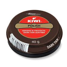 Kiwi Dark Tan Leather Polish 40g - ShopXonline
