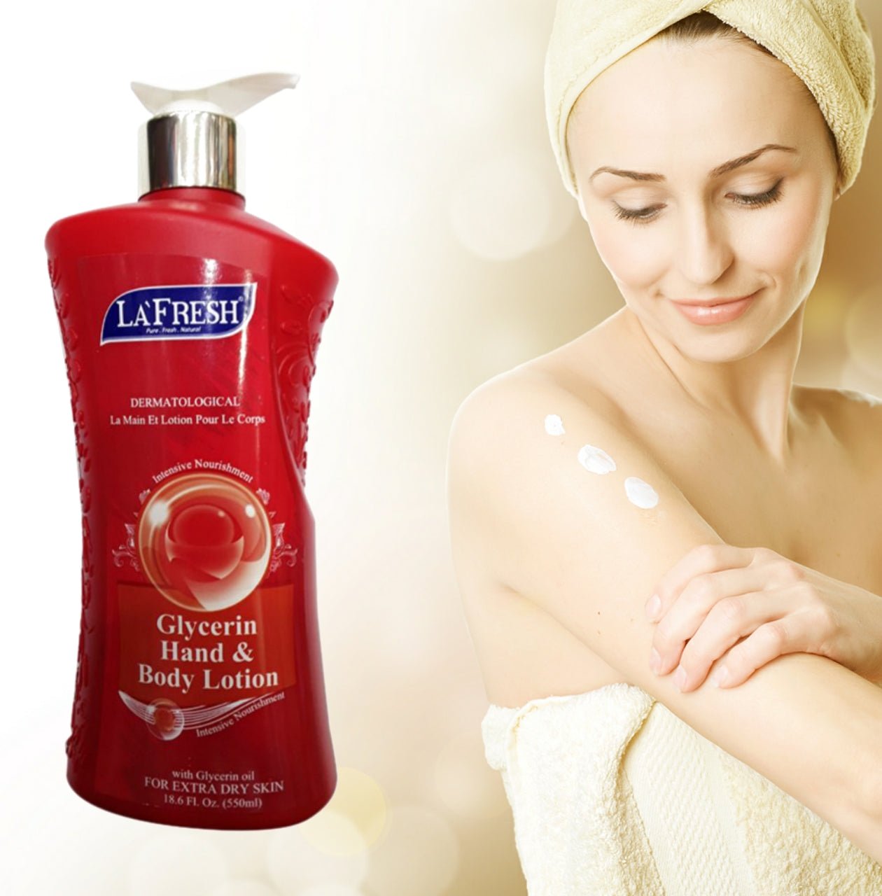 La Fresh Glycerin Hand & Body Lotion - 550ml - ShopXonline