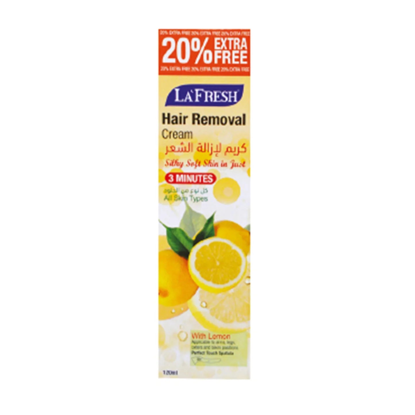 LA 'Fresh Hair Removal Cream With Lemon - 120ml - ShopXonline