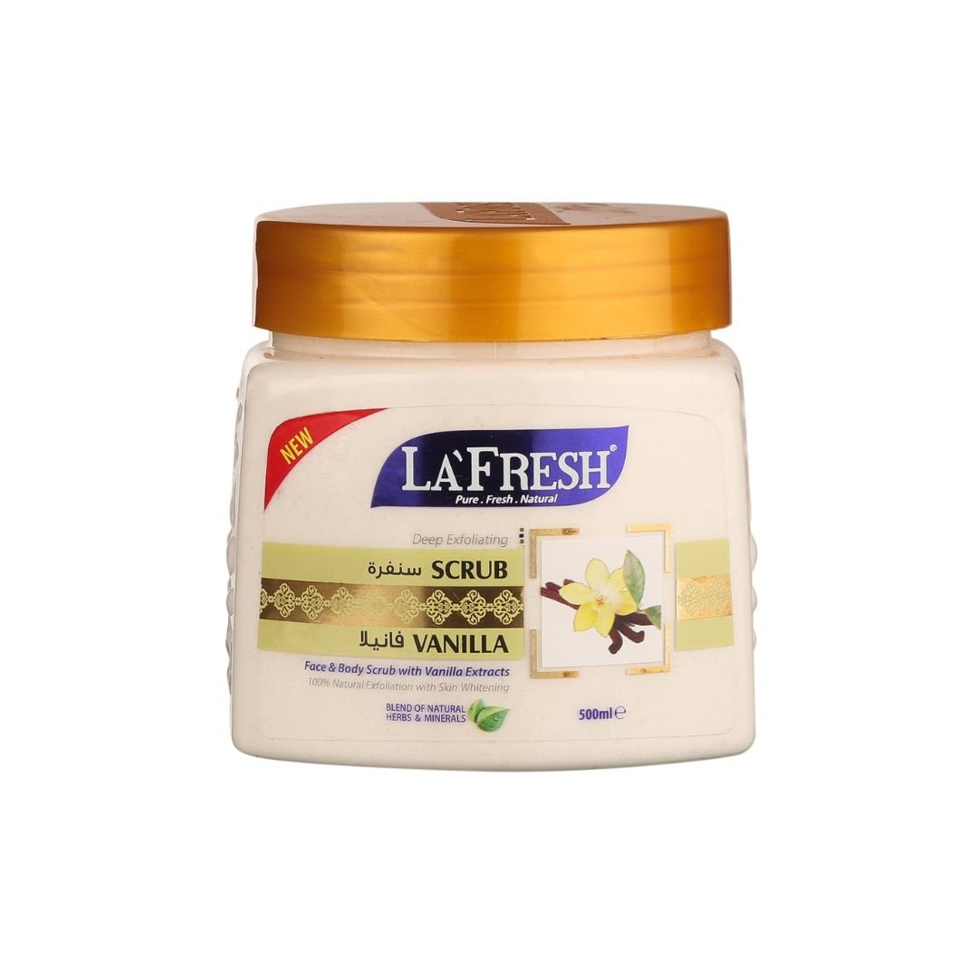 La' Fresh Scrub Vanilla - 500ml - ShopXonline